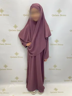 Abaya + Khimar à enfiler fille