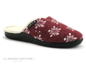Achat chaussures Airplum Femme Pantoufle Chausson, vente AirPlum WARM Grenat - Flocons - Pantoufle fourree