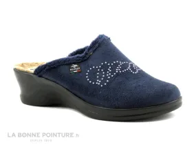 Achat chaussures Fly Flot Femme Pantoufle Chausson, vente Fly Flot FICUS bleu marine - Chausson mule Femme