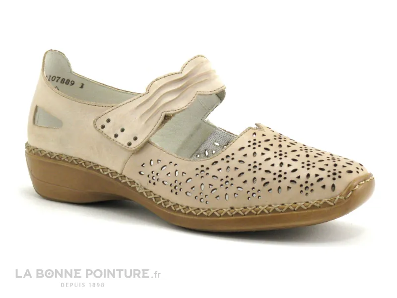 Achat chaussures Rieker Femme Chaussure aérée, vente Rieker 413G7-60 - Beige - Chaussure aeree Femme
