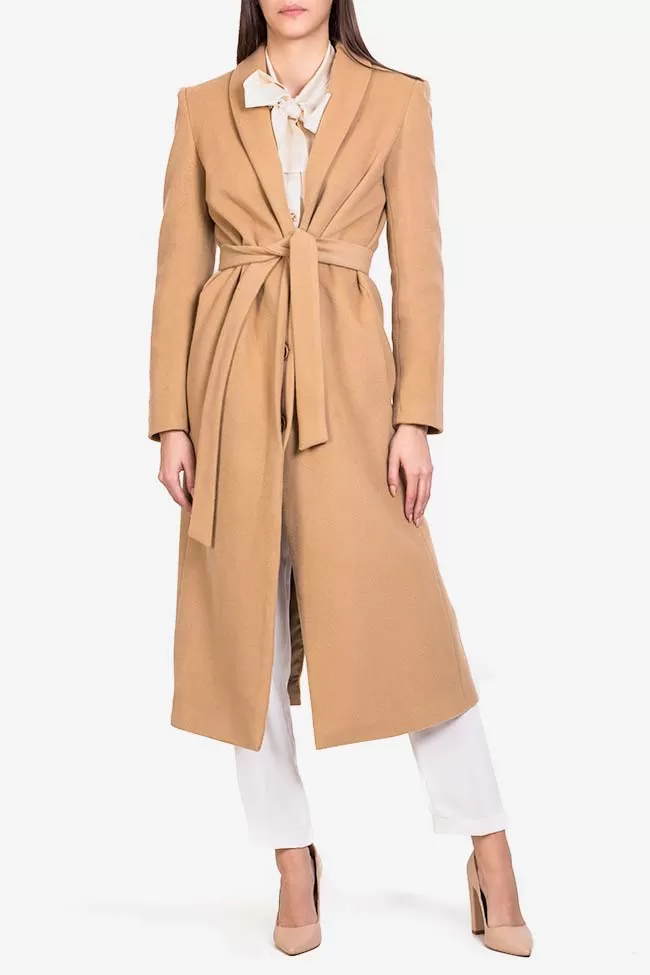 Acob a Porter Manteau en laine avec cordon