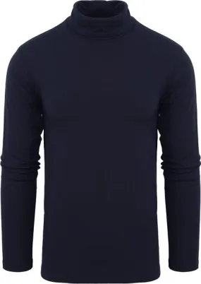 Alan Red Master Pull Col Roulé Manches Longues Bleu Foncé 