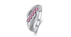 Bague en argent bicolore pour femmes