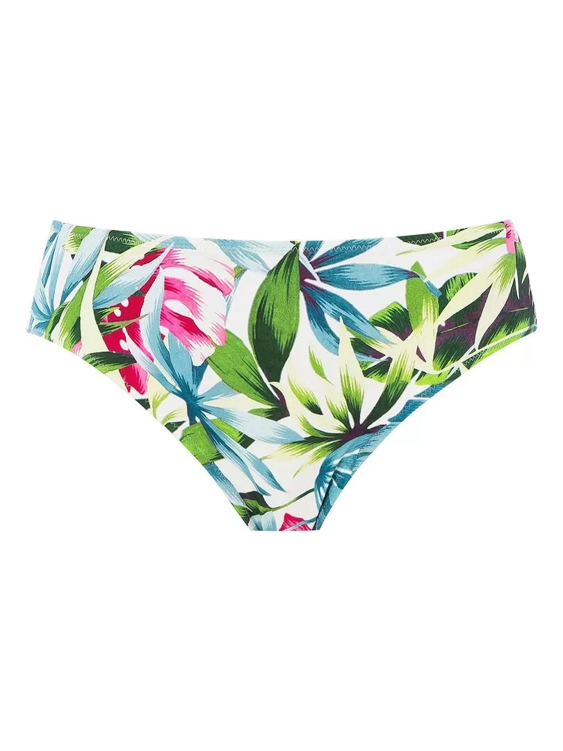 Bas de maillot imprimé tropical Langkawi - Blanc