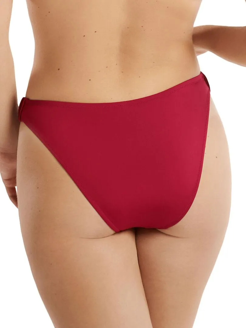 Bas maillot slip de bain échancré taille basse Isola Rossa - Rouge