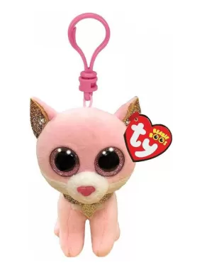 Beanie Boos Fiona - Porte Clef Chat - Rose