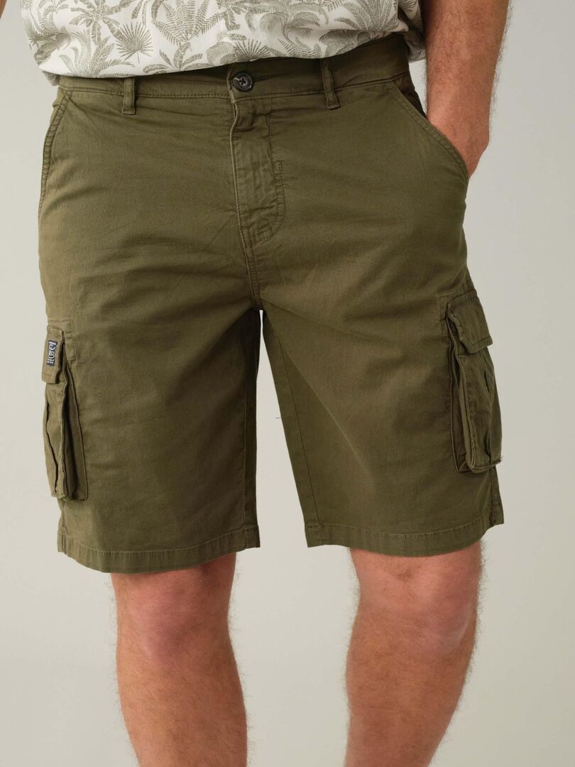 Bermuda casual pour homme 'Deeluxe' - Vert olive