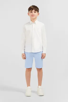 Bermuda chino bleu ciel en coton stretch