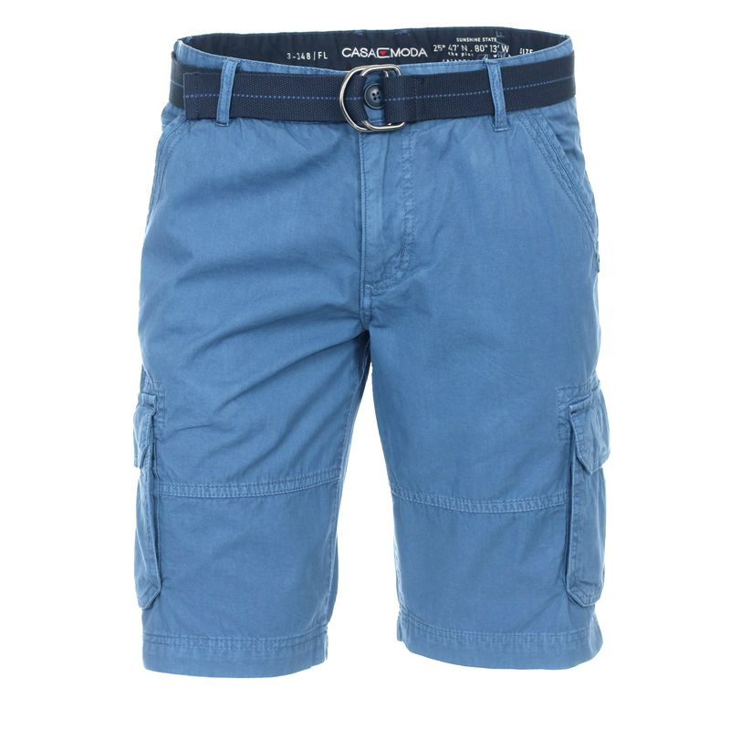 Bermuda poches cargo bleu CasaModa