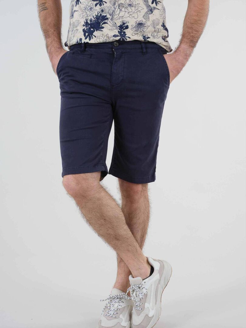 Bermuda pour homme avec poche à l'italienne 'Deeluxe' - Bleu marine