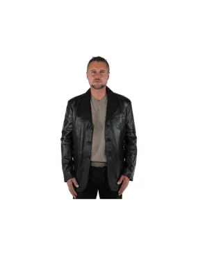 Blazer Pallas Cuir Sélection Steeve en cuir ref_yag25275-noir