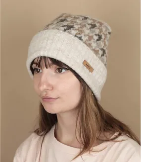 Bonnet revres femme motif motif Pied-de-poule - Sterena Beanie cream Barts : Headict