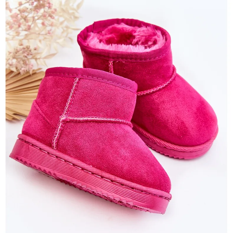 Bottes de Neige Isolées Enfant Fuchsia Gooby rose