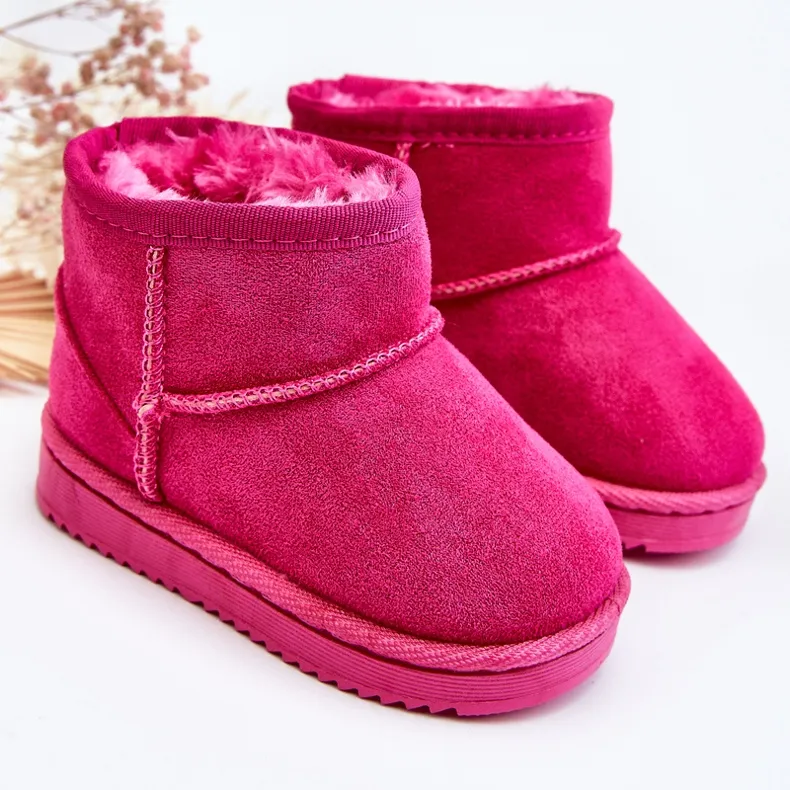 Bottes de Neige Isolées Enfant Fuchsia Gooby rose