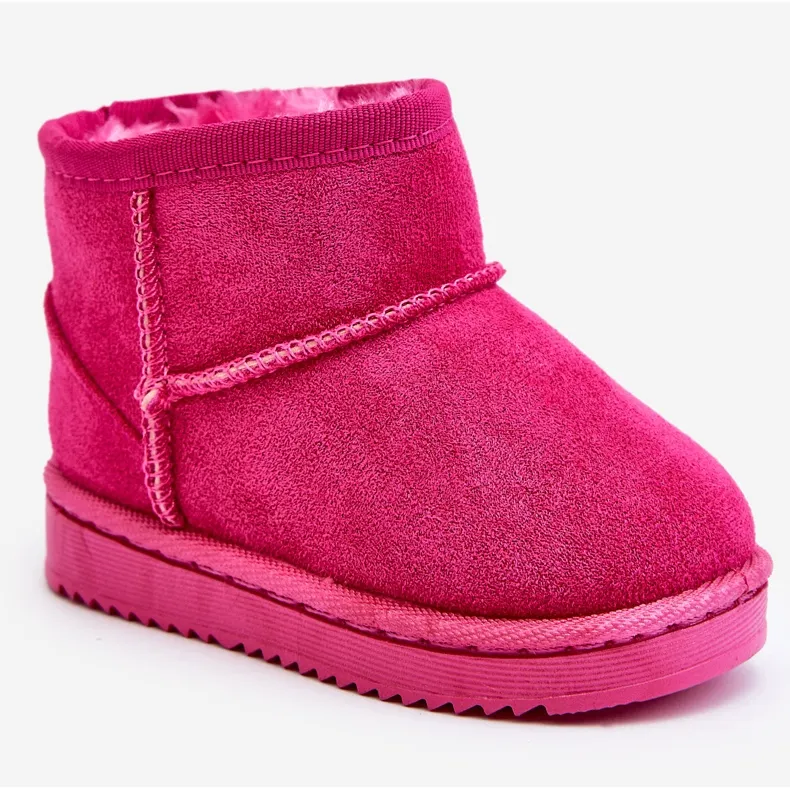 Bottes de Neige Isolées Enfant Fuchsia Gooby rose