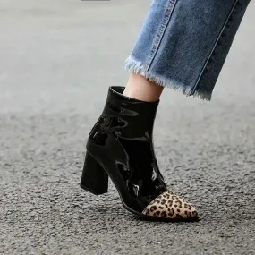 Bottines Léopard Vinyles
