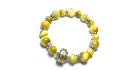 Bracelet de perles en pierres rondes pour hommes