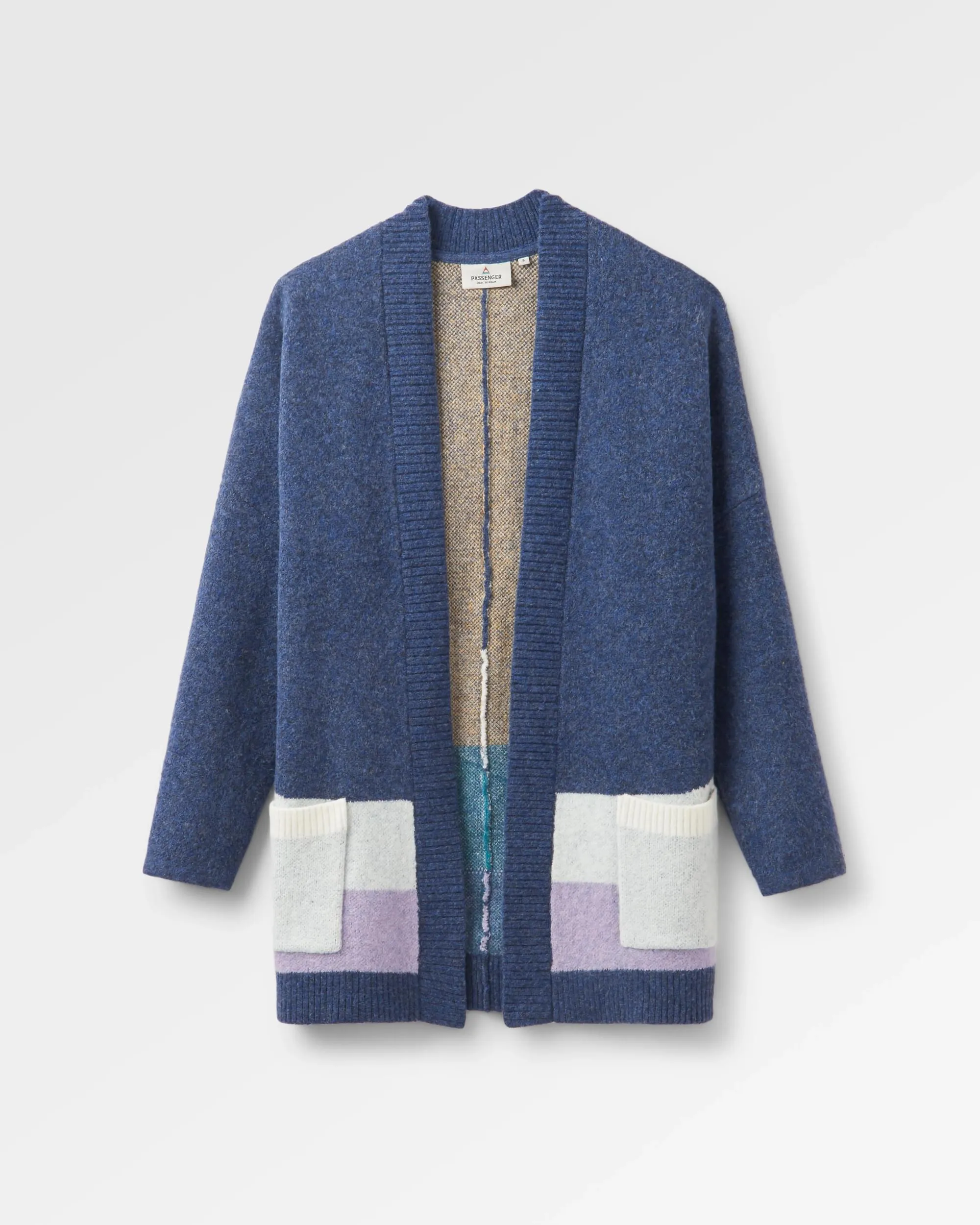 Cardigan Tricoté Recyclé Vista - Denim Foncé