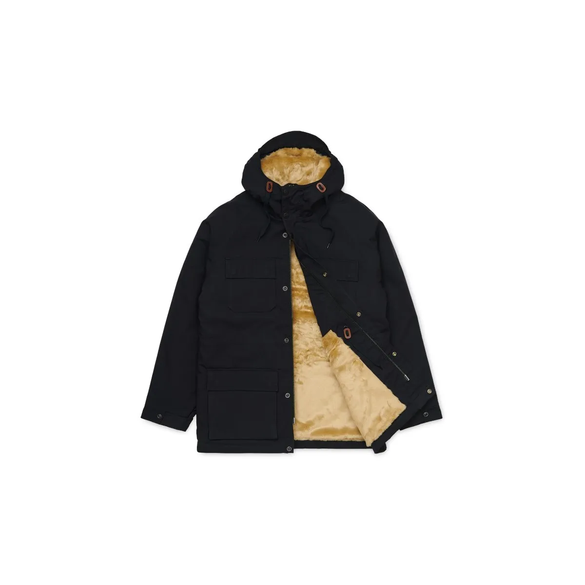 Carhartt WIP - Manteau noir avec capuche