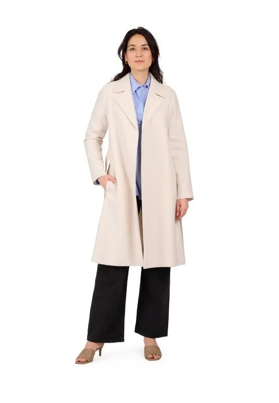 CARRY (REF. 64817) BEIGE CLAIR -MANTEAU EN LAINE