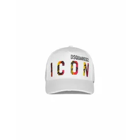 Casquette Blanche Icon Sunset Palms - Dsquared2 pour homme