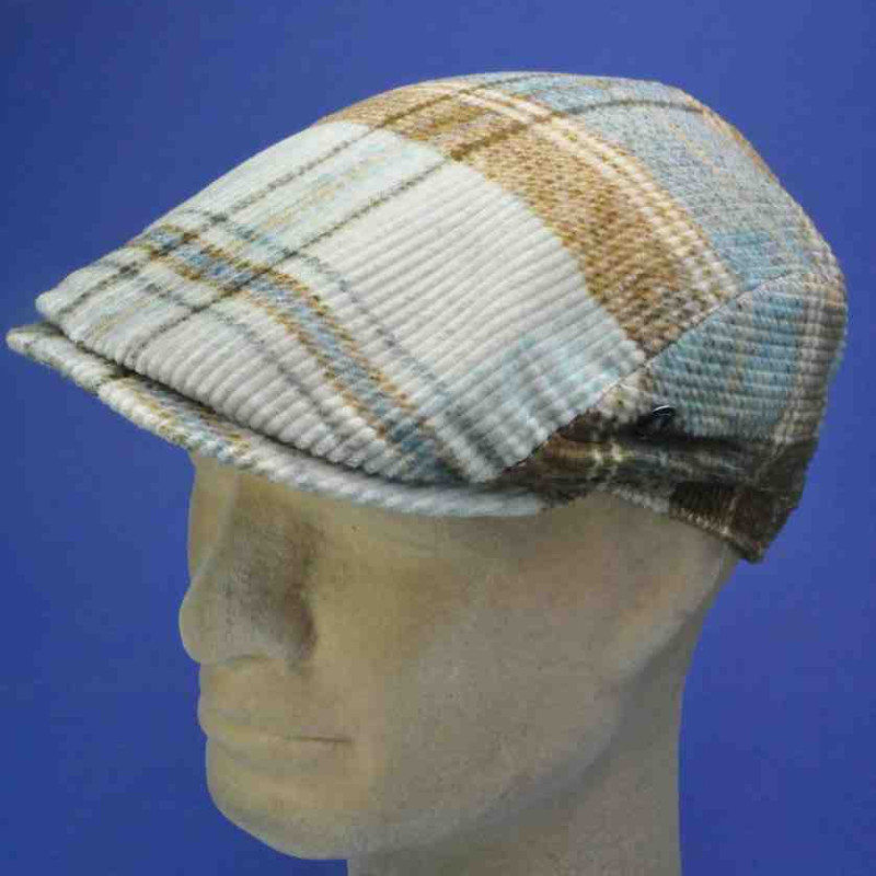 Casquette en velours coton imprimé | Casquette hiver pour homme