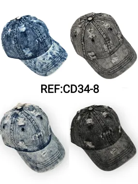 Casquettes  jean (x12)
