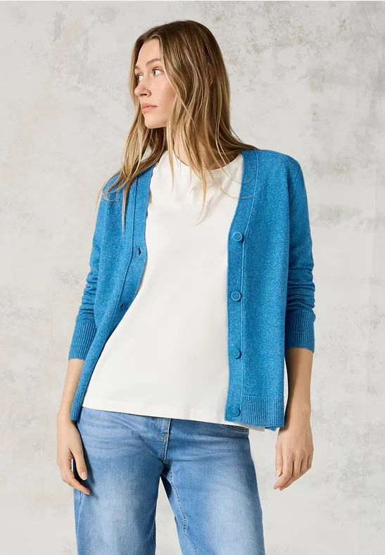 CECIL Cardigan avec patte de boutonnage 