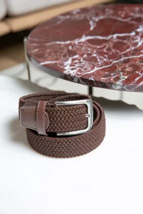 Ceinture celestyn tressée - Marron