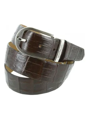 Ceinture cuir CROCO - Marron
