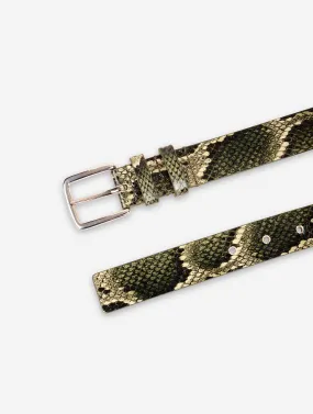 Ceinture moyenne en reptile kaki