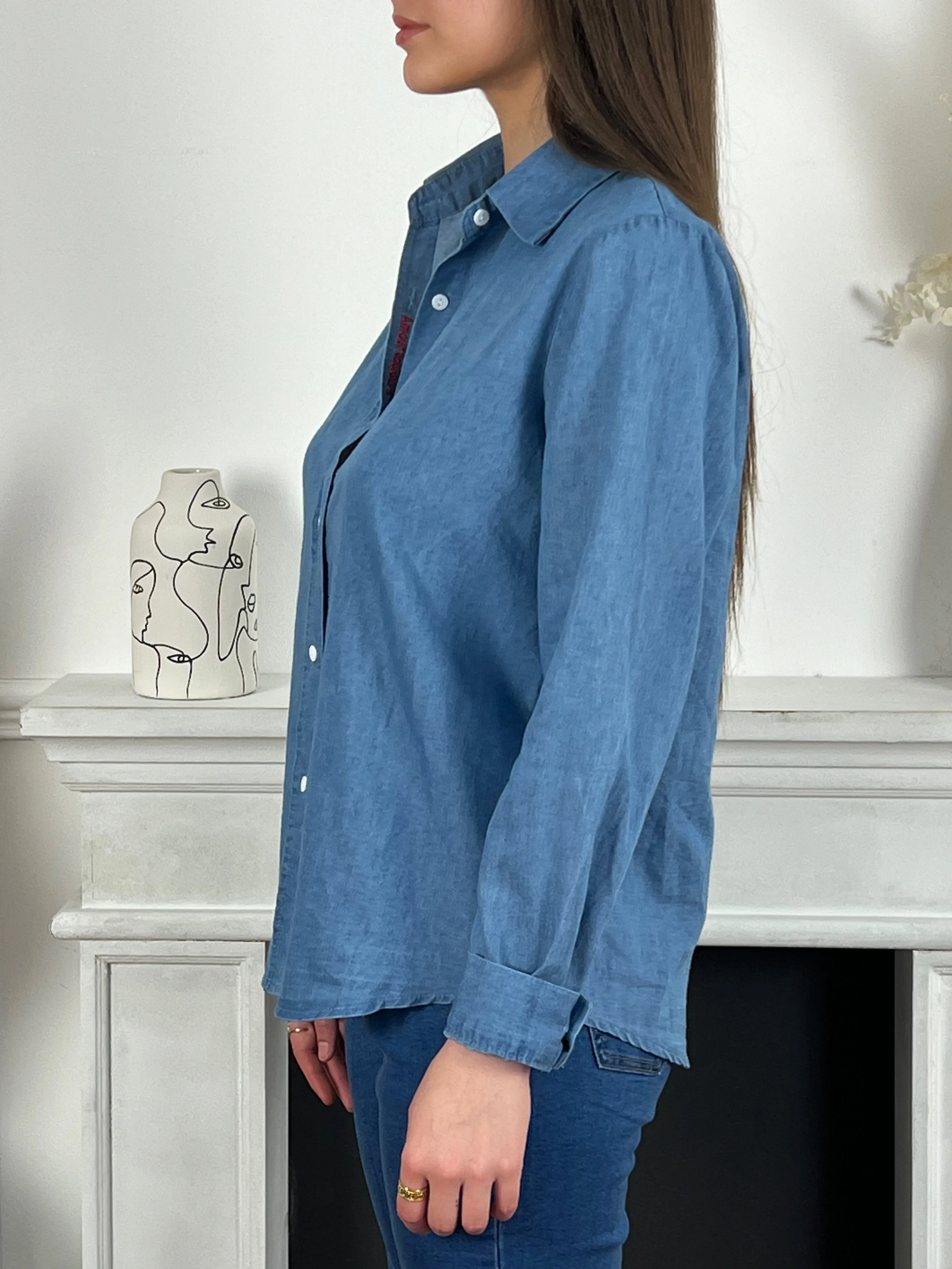 Chemise en jean bleue : Colt
