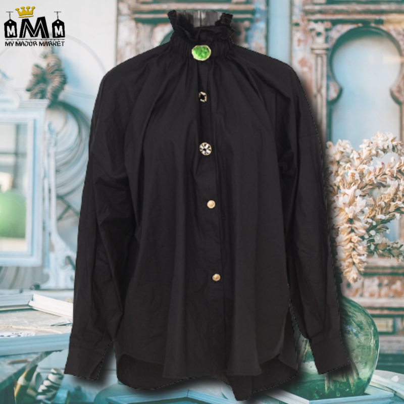 CHEMISE FEMME - REMARQUABLE EN COL VICTORIEN - SAISON 2022