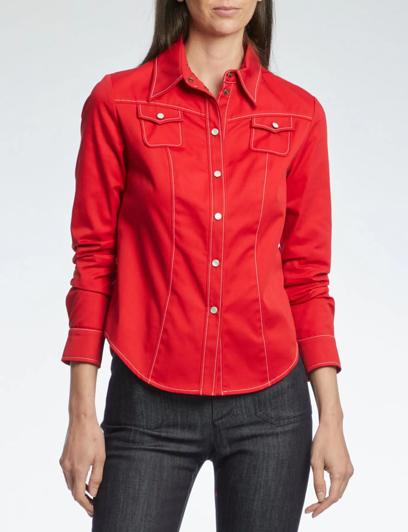 Chemise Myrna rouge