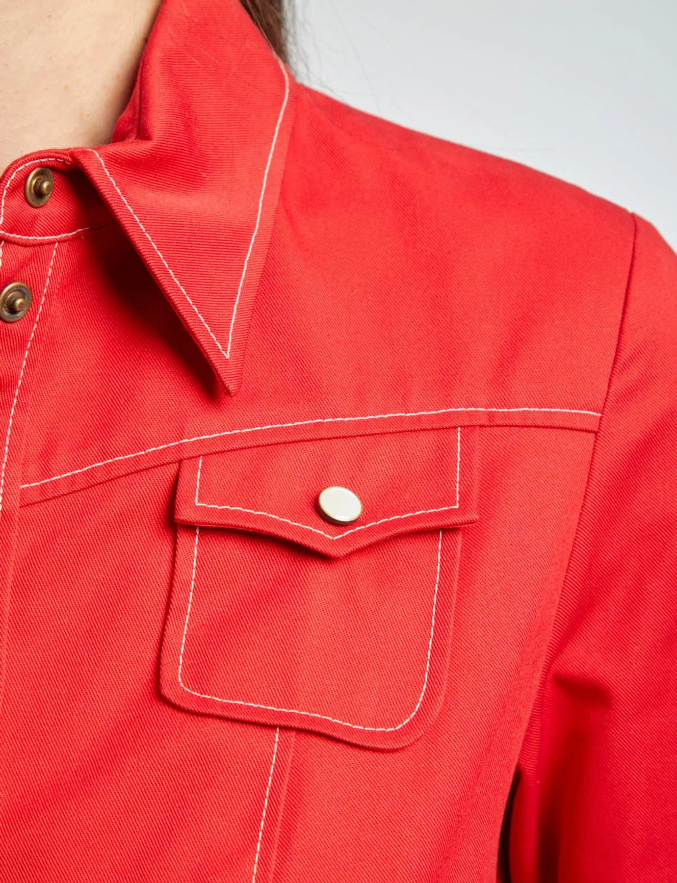 Chemise Myrna rouge