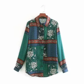 Chemise Verte Rétro Année 80