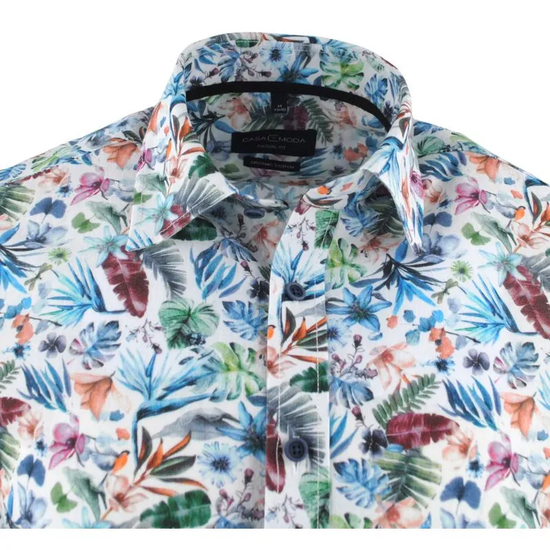 chemisette aux feuilles de couleurs Casa Moda casual Fit