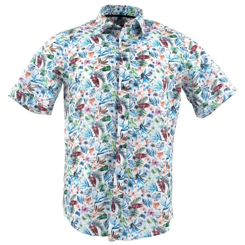 chemisette aux feuilles de couleurs Casa Moda casual Fit
