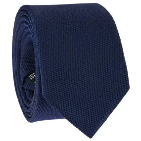 CRAVATE BLEU MARINE EN SOIE NATTÉE - SAINT HONORÉ