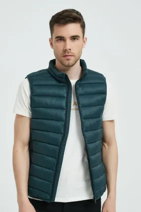 Doudoune gilet vert canard KAYSER