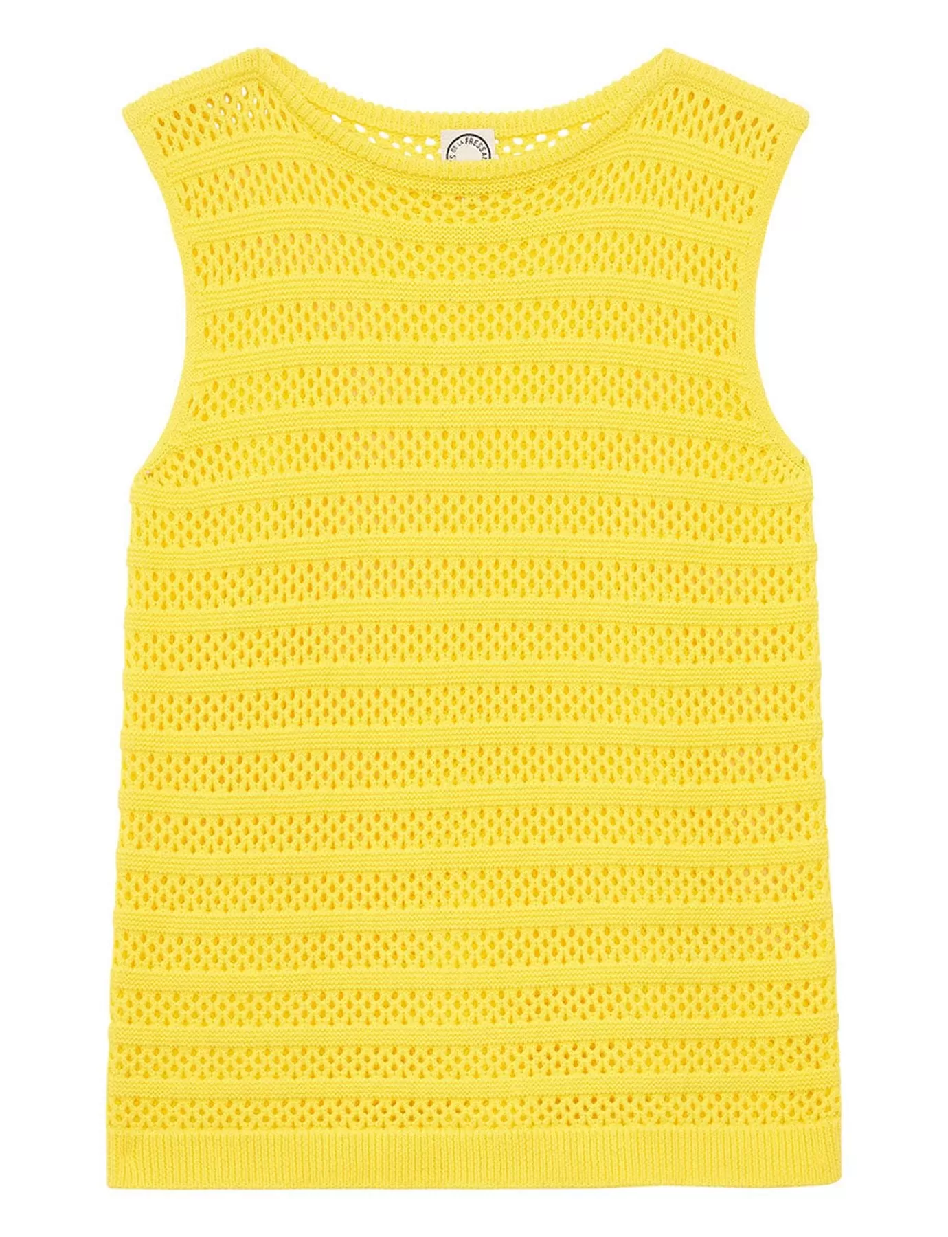 Débardeur Clovis crochet jaune