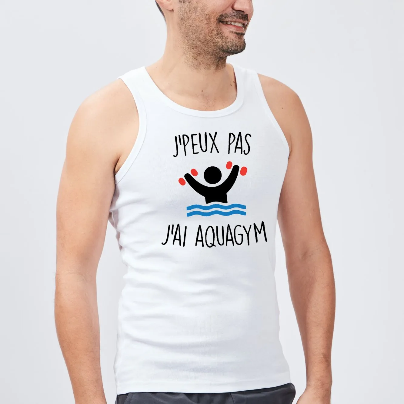 Débardeur Homme J'peux pas j'ai aquagym