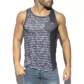 Débardeur Striped Flowery - ES collection : vente débardeurs homme ...