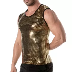 Débardeur à paillettes or Tof Paris - TOF Paris : vente débardeurs ...