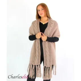Echarpe chaude MALENA taupe
