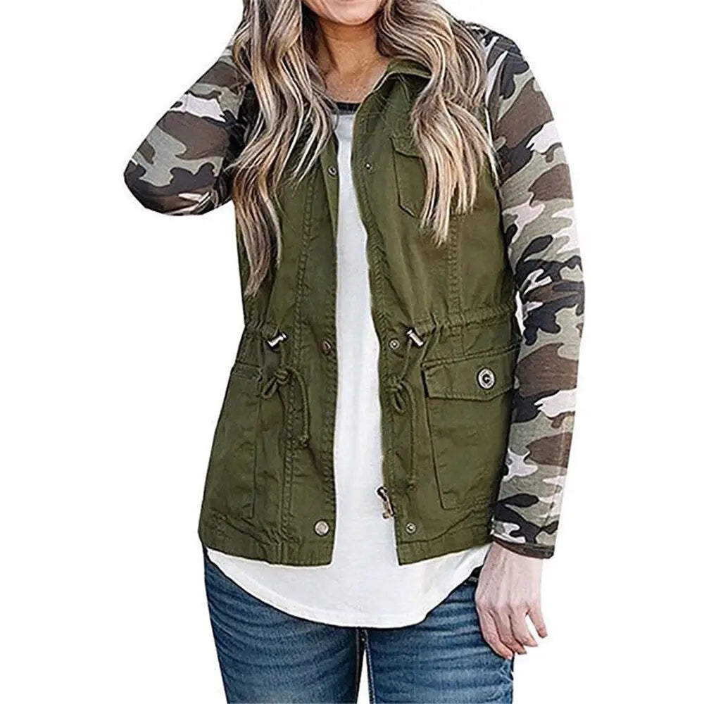 Femme veste militaire