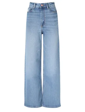 Ganni Jeans Andi Mid Blue Vintage