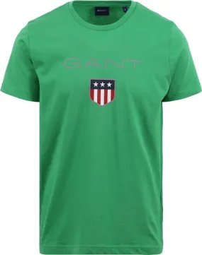 Gant T-shirt Shield Logo Vert 2003023-337 commander en ligne
