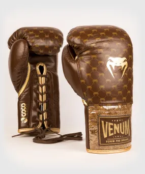 Gants de Boxe Pro avec Lacets Venum Coco Monogram - Marron Grizzly