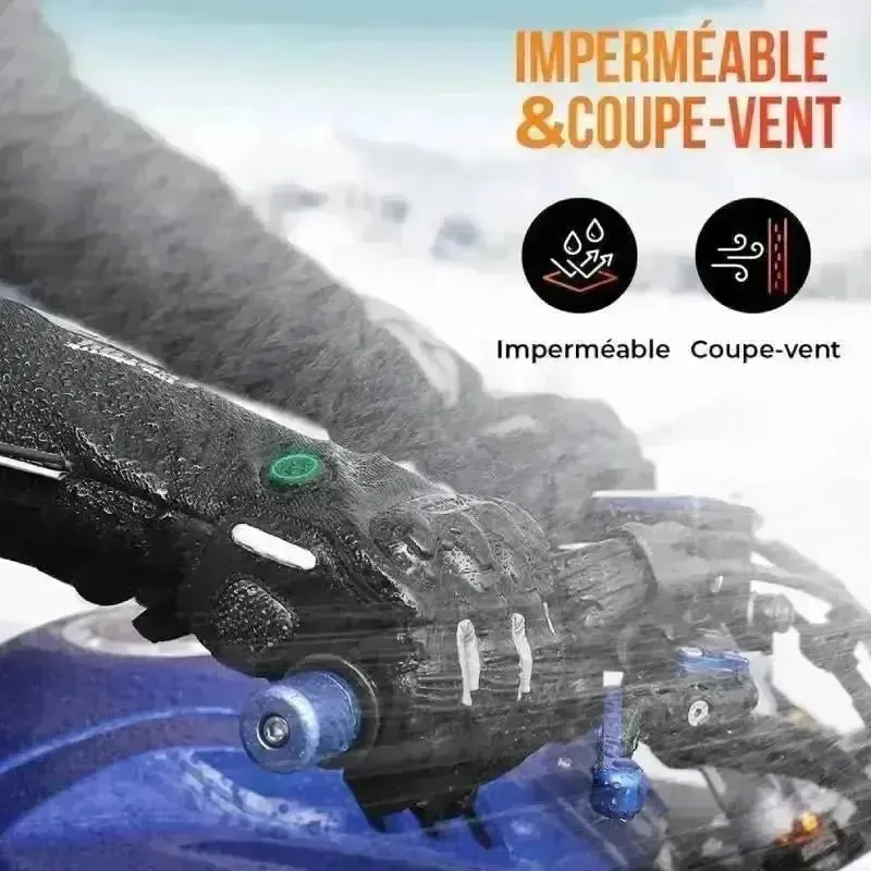 Gants de moto chauffant électriques imperméables